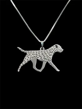 Moda lindo de la moda Border Terrier perro colgante de collar de las mujeres de la declaración del collar de los hombres de cs go collares