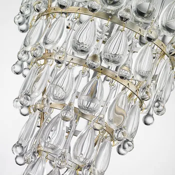 Moderna de cristal de hierro Colgante de Luz de la jaula de la Lámpara Colgante de la Lámpara de la Cocina Colgante lámpara Brillo de Led luminaria de Techo