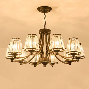 Modernas lámparas de araña de cristal de las Luces de Iluminación de la Casa ledlamp sala de estar Dormitorio plafonnier de la Ronda led lámpara de araña lampadari accesorios