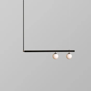 Moderno Diseño Nórdico de Araña para el hogar Bola de Cristal lámpara de Araña de suspensión de la lámpara de la Cocina Comedor Hanglamp oro/negro