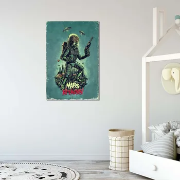 Moderno Lienzo de Pintura Abstracta Alternativa Mars attacks Cartel Impresiones de Arte de la Pared de la Imagen para la Sala de estar en Casa 7235