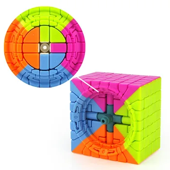 MofangJiaoshi MF7 7x7x7 Cubo de la Velocidad 7Layers Negro Stickerless Neo Rompecabezas de 7x7 Cubo Magico 7*7*7 la Educación de los Cubos de los Juguetes Para los Niños