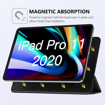 MoKo Magnética Smart funda Para iPad Pro 11 2020 2ª Generación [de Soporte de Apple Lápiz de Carga 2] Delgado Ligero Shell 20095