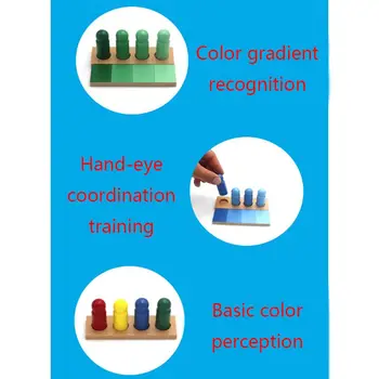 Montessori Gradiente De La Similitud Del Color De Clasificación De Juego De Madera De Los Niños Educación Sensorial De Juguetes Regalos