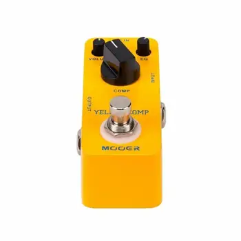 Mooer MCS2 Amarillo Comp Micro Mini Optical Compressor Pedal de Efecto para Guitarra Eléctrica True Bypass