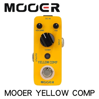 Mooer MCS2 Amarillo Comp Micro Mini Optical Compressor Pedal de Efecto para Guitarra Eléctrica True Bypass
