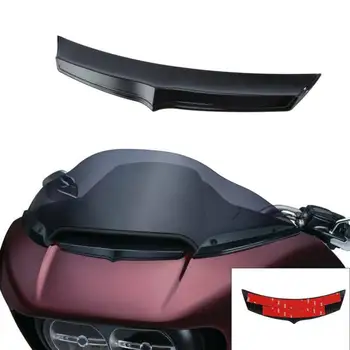 Moto Carenado Delantero del Flujo de Aire de Ventilación Acento decorativo Para Harley Road Glide FLTRU-2020 cromo/negro