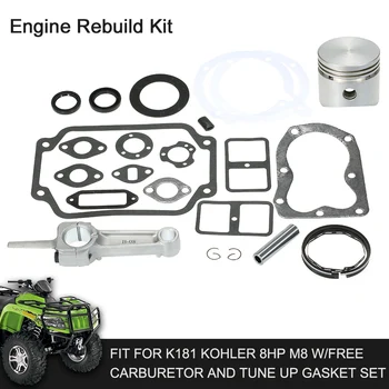 Motor del coche Kit de Reconstrucción de Ajuste para K181 Kohler 8HP M8 w/Free Carburador y el ajuste del juego de Empaquetadura