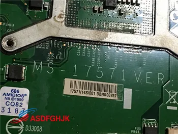 MS-1757 Para msi GE70 de la Placa base del ordenador portátil CON GT750M MS-17571 VER:1.1 PGA947 de sistema DDR3 placa base TESED OK 77188