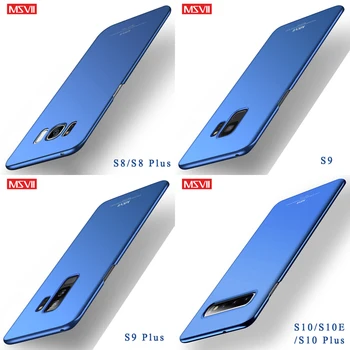 Msvii Mate funda Para Samsung Galaxy Note 10 Plus S10 S9 S8 Caso S10 E Lite S 9 Anillo Titular de la Cubierta de la PC Para Samsung Nota 9 8 Casos