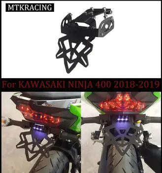 MT RACING Kawasaki Ninja 400 NINJA 400 cola ordenada guardabarros trasero soporte de la placa de la licencia de marco trasero de la tarjeta de 2018-2019