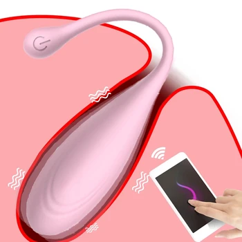Mujer CALIENTE Vibrante Huevos Vibrador Inalámbrico Bluetooth Remoto G-spot Massager 8 de la Velocidad de Juego de Adultos, Juguetes Sexuales para la Mujer de Ben Wa Balls