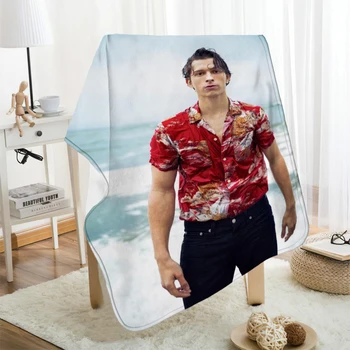 Musife Personalizado Tom Holland Franela Manta Diseñar Su propia Manta de Franela Mantas para el Sofá, Dropshipping DIY