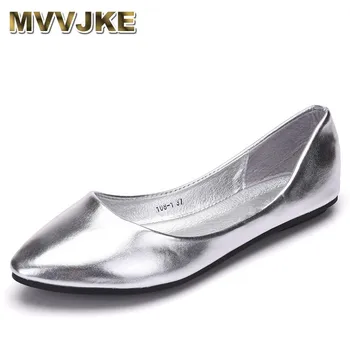 MVVJKE Nueva Sring de Verano Casual Zapatos de las Mujeres de los Pisos de la Punta del Dedo del pie Zapatos de Mujer Mocasines bailarinas Planas de los Zapatos de Bailarina Loafe