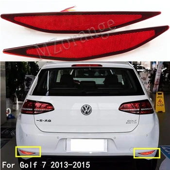 MZORANGE 1 Par Parachoques Trasero Luz Para Volkswagen Golf 7 2013-Rojo de la Lente Reflector de Freno Lámpara de Señal de Giro de los Accesorios del Coche