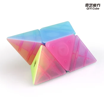 Más reciente QiYi 2x2 Pyramorphix Cubo Mágico Puzzle 2x2 Triángulo de Velocidad Cubo Magico Educativas Niño Juguetes Envío de la Gota XMD Mofangge 1385