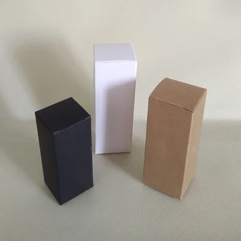 Múltiples tamaños opción de Kraft Marrón de la Caja de Papel Blanco Negro Cosméticos Caja de Embalaje para la Cara, Crema de Jabón hecho a Mano Regalo a Favor de Paquete