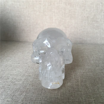 Natural cráneo turmalina arco iris de cristal de cuarzo de la boda decoración del hogar chakras tratamiento de Halloween DIY regalo de Reiki cráneos