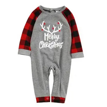 Navidad de la familia de Coincidencia de Pijama Conjunto de 2020 Adultos Niños Pijamas ropa de Dormir de Bebé Mameluco de año Nuevo Disfraces de Navidad de la Familia Trajes