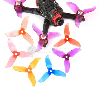 Nazgul T3061 de 3 pulgadas de 3 hojas Grandes de afinación Equilibrada, Eficiente, transparente propllers para DIY mini FPV carreras de drones x 6 pares