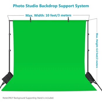 Neewer 6.5x10 pies/2x3 metros de Fondo Stand juego de Soporte para el Retrato,Fotografía de Producto y grabación de Vídeo
