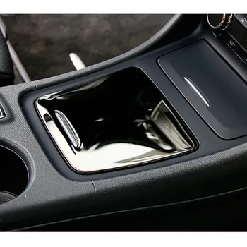 Negro Caja de Almacenamiento de la Consola central Panel de la Decoración de la Tapa de ajuste Para el Mercedes Benz GLA X156 CLA C117 200 220 260 A180-2018