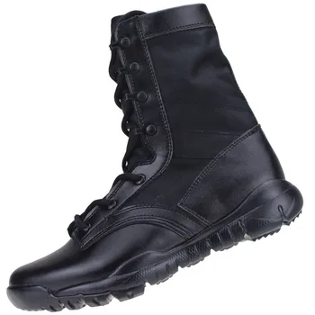 Negro de Wight Luz al aire libre Senderismo Zapatos de los Hombres del Desierto Militar Táctico Botas de los Hombres de Combate del Ejército de Botas de Lona Transpirable Zapatos