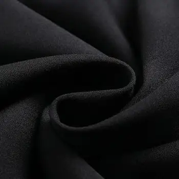 Negro Plisado Vestido De Las Mujeres De Alta Calidad De Las Señoras De Los Vestidos De Fajas Coreano Vestido De Patchwork De Lujo Vestidos De Las Mujeres Vestido De Festa