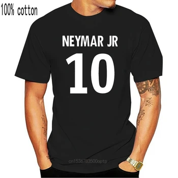 Neymar Jr 10 del Club Jugador de Estilo de la Camiseta de los Niños de la Marina Blanco Disponible de fútbol Casual y Fresco orgullo la camiseta de los hombres Unisex Moda