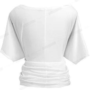 Niza-para siempre de Verano de las Mujeres de Color Sólido Elegante alas de Murciélago camiseta Casual Suelto Camisetas tops bty157