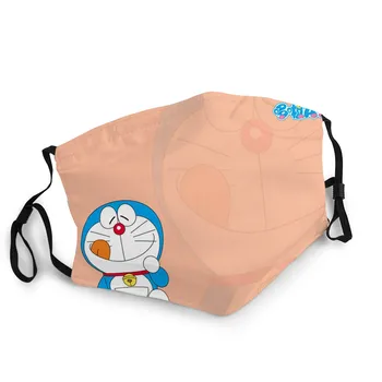 Niño/niña Doraemon Tela de la Máscara de la Cara Con las Pm2.5 Lavable De Almacenamiento De Protección Suave Masque Doraemon Pegatina Juguetes
