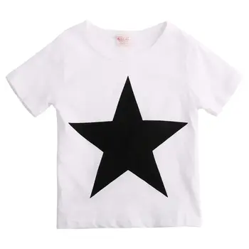 Niño Niños Ropa de Niños del Bebé Star T-shirt Tops, Pantalones Harem, 2pcs Trajes Conjunto de Ropa 2-7Y