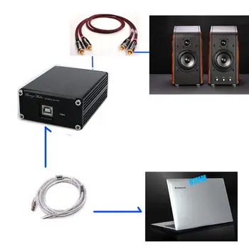 Nobsound Mini ES9028Q2M USB DAC Amplificador de Auriculares de D/A Wandler Estéreo Audio Converter Decodificador
