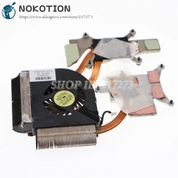 NOKOTION Original 579158-001 Radiador Para HP DV6-2000 DV6-2100 Portátil de la CPU Disipador de calor del ventilador de refrigeración