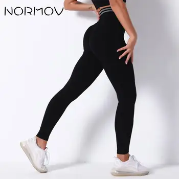 NORMOV Inconsútil de las Mujeres Pantalones de Yoga Deporte Gimnasio Barriga de Entrenamiento de Control de las Polainas de Joggings de Fitness Running Leggings Push Up Mujer