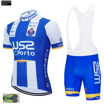 Nueva 2020 WS2 Azul Equipo de Ciclismo Jersey 20D Bicicleta pantalones Cortos de secado Rápido Ropa ciclismo para Hombre Verano Pro Ciclismo Maillot de Desgaste 11106
