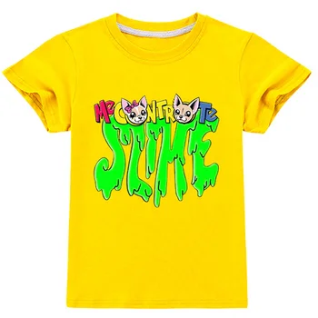 Nueva Camiseta de Chicos de 3 a 14 años Me Contro Te la Historieta de la Moda Sudadera de Algodón Sudadera de Niños Camisetas Cortas de los Niños Ropa de Verano 149082