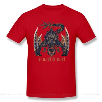 Nueva Camiseta de verano Mundo Iceborne Nargacuga Kanji T-Shirt Algodón monster hunter ARPG PS4 JUGADOR de JUEGO