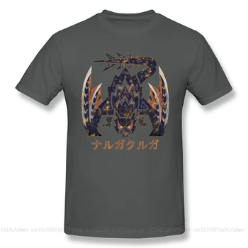 Nueva Camiseta de verano Mundo Iceborne Nargacuga Kanji T-Shirt Algodón monster hunter ARPG PS4 JUGADOR de JUEGO
