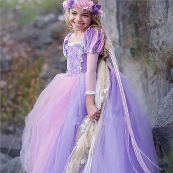 Nueva de Halloween Vestido de las Niñas Traje de Fiesta de disfraces Cosplay de la Princesa Bebé Vestidos de Navidad para Niños de Cumpleaños Conjuntos de Ropa 5580