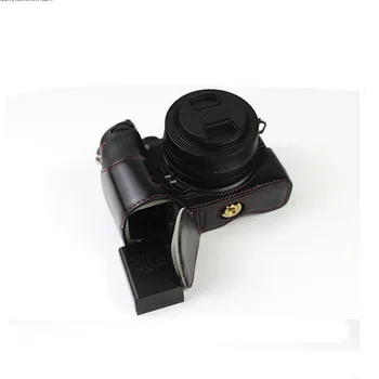 Nueva de Lujo de Cuero de la PU caja de la Cámara de Vídeo Bolsa para Nikon z50 respectivamente, z50 respectivamente 16-50mm lente de Alta Calidad Con Correa Abierto de la Batería