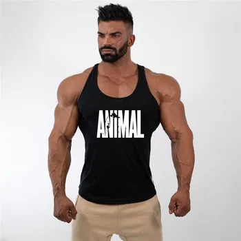 Nueva impresión de los Animales de la Carta de los Gimnasios 2020 para Hombre camisetas sin Mangas Tanktops Culturismo Fitness para Hombres Gimnasios Maillots de Ropa de Entrenamiento