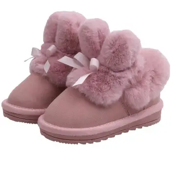 Nueva Llegada 2020 Otoño Invierno Zapatos para Niñas de la Felpa Niño Niños Botas de Nieve de los Niños Mantener Caliente Bebé Martin Botas Zapatos de los Niños
