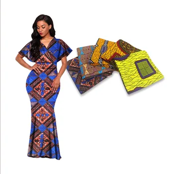 Nueva llegada de africanos cera de impresión de tela de tela africana ankara tela mayorista 6yard poliéster transpirable de alta calidad barato