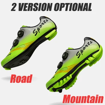 Nueva línea ascendente Original de la Bicicleta de Montaña Zapatos de los Hombres de MTB de la Carretera de Carreras de Bicicletas Zapatillas de deporte Ultraligero de Auto-bloqueo de Zapatos de Ciclismo de Más el Tamaño de 47