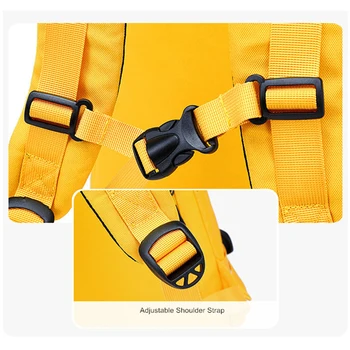 Nueva mochila femenina Escuela de oxford bolsas de Niñas Mochilas ordenador Portátil de color Amarillo de las Mujeres de Carga USB Bagpack Para chicos Adolescentes cartera