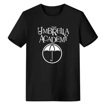 Nueva Moda El Paraguas de la Academia de la Camiseta del O-cuello de la camiseta de Algodón de Manga Corta Camisetas de Vestir Camiseta de la parte Superior