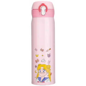 NUEVA Sailor Moon Cristal de color Rosa de la Botella de Agua de la Estrella del Relicario de Vaso de Viaje Taza Taza Vara de Palo Tsukino Usagi Serenidad Cosplay de la Proposición de Regalo