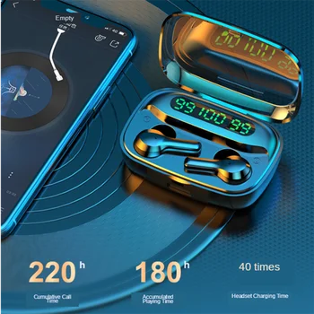 Nueva TWS Bluetooth Auriculares Auriculares Inalámbricos con Micrófono Deportes Auriculares 5.0 que se Ejecutan con Cancelación de Ruido Auriculares 30530