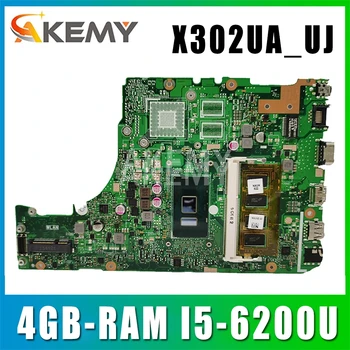 Nueva X302UA_UJ de la placa base del ordenador Portátil para ASUS X302UA X302UJ X302UV original de la placa base Bordo de 4GB-RAM I5-6200U UMA